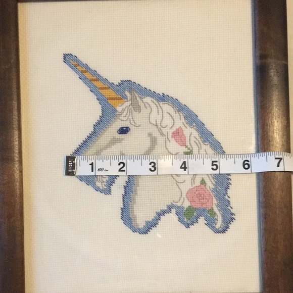 Vtg 80’s Unicorn cross stitch - Picture 7 of 12